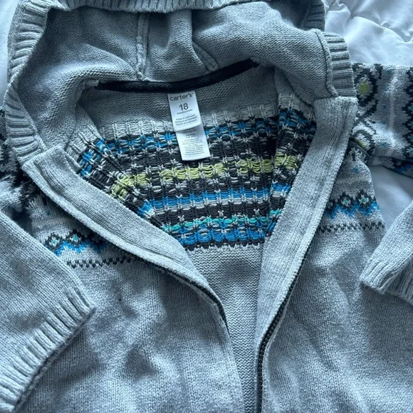Gray Hooded Kids 18M One Piece - Picture 3 of 3